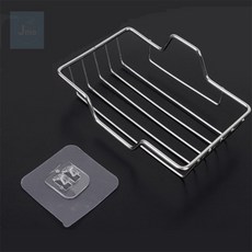 제이미스토어 부착식 스텐 와이어 바구니, 실버, 1개