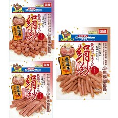 DoggyMan 絹紗 牛肉方塊 牛肉條短切 軟質零食 高齡寶貝, 1個, 牛肉條100g