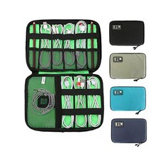 꿈꾸는비 디지털 케이블 파우치 휴대용, 블랙