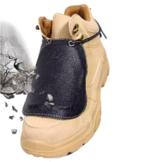 안전화 발등 보호대 덮개 작업신발 발보호커버각반 건설화 골절예방 작업화 2pcs, 블랙, 2개