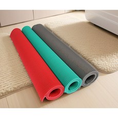 철기시대 협동조합 맘보매트 PVC매트 수영장 바닥 화장실 미끄럼 방지 논슬립 웨이브 매트 5MM 현관 주방 격자 1M 재단 사무실, 1개, PVC매트 회색(1M)