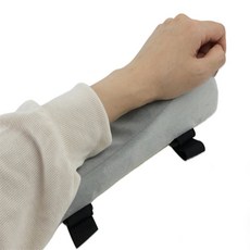 팔 쿠션 의자팔받침대 컴퓨터의자팔걸이쿠션, 그레이