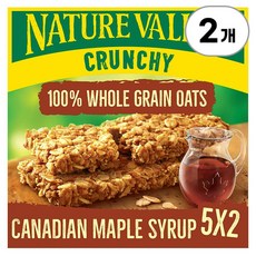 네이처밸리 크런치 캐나디안 메이플 시럽 Nature Valley Crunchy Canadian Maple Syrup 210g, 2개