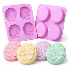 2팩 꽃 비누 몰드 나비 실리콘 핸드메이드 캔들 왁스 로션 배쓰밤 레진 아이스 큐브 케이크 초콜릿 캔디 페이스트리용 341590