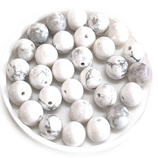 ALL 원석알 8mm 일반B 팔찌원석 한팩 25알 원석선택, 백송석, 1개