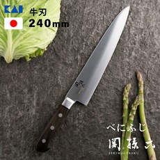 카이지루시 세키마고로쿠 베니 후지 육류 키친나이프 240mm, 1개, 나이프