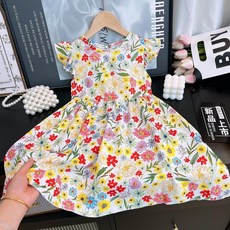 女童連衣裙 夏季碎花裙兒童童裙