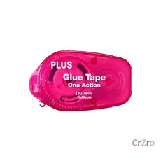 플러스 풀테이프 원액션 TG 1910 핑크 6mm 접착 테이프 사무용품 1개입