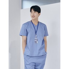 (3color) 남성 V넥 쿨스판 스크럽 티셔츠 (IT-101M) 의사가운 약사가운 간호사복 간호복 수술복 간호사유니폼 병원가운 대학생 실습용가운 실험복 스크럽복