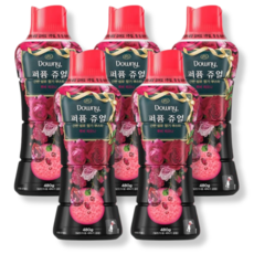 다우니 퍼퓸 쥬얼 루비 피오니 향기부스터 480g 5개