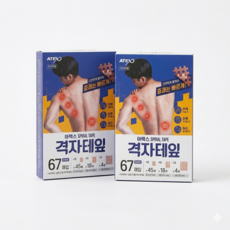 ATEX 아텍스 격자테잎 혼합형(A형 x 45매 B형 x 18매 C형 x 4매 총 67매/1박스기준), 2개, 67개입