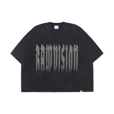 [노매뉴얼] R.V BOX T-SHIRT - WASHED BLACK