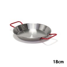 요한몰 스테인레스 빠에야팬 스텐접시 스텐용기 18cm 스텐후라이펜 스텐팬