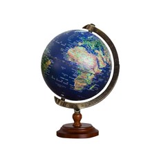 SkyGlobe 6吋衛星款刻度尺木頭底座地球儀(中文版)《WUZ屋子》地球儀 地圖 台灣製 繁體中文