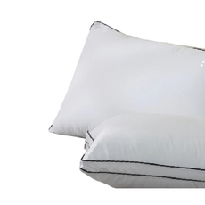 Urban Nest 羽絲絨枕 純棉表布 立體蓬鬆 助眠透氣 飯店民宿款 48x74cm, 白色, 1件