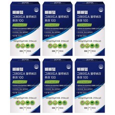 빼빼템 그레이드A 100% 생 블루베리 퓨레 100 스틱, 6개, 280g