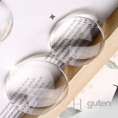 구텐샵 원형 유리 문진 촬영오브제 투명, 60mm