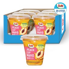 dole 돌 후룻컵 간편 컵과일 통조림 3종 - 파인애플 망고 복숭아, 198g, 6개