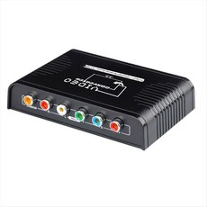 Wii-DVD TV용 오디오가 포함된 컴포넌트 Ypbpr-HDMI 호환 변환기 5-RCA 컴포넌트-HD 케이블 변환기 어댑터, 표시된 대로