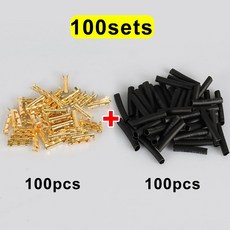 U자형 전선 커넥터 세트 빠른 배선 압착 단자 블록 열수축 튜브 케이블 0 5 5mm², 100개
