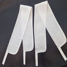 커블 화이트 쉬폰 커튼 끈, 커튼끈, 1개