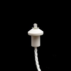 臺灣製陶瓷套頭 佛燈油專用燈芯 點燈供佛 燈心 石蠟油 酒精燈通用 24H出貨, 1個, 陶瓷套頭x1個（附萬年燈芯23cm）