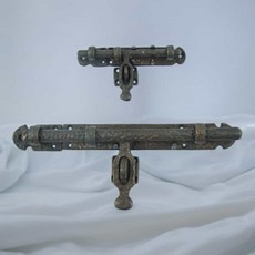 원형 주물빗장 잠금장치 철빗장 문걸이 자물쇠걸이 주물장식, 주물빗장/150mm, 1개