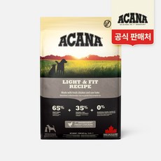 아카나 독 라이트 앤 피트, 닭, 6kg, 1개 닭, 6kg, 1개