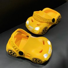 男童小汽車閃燈涼拖鞋 透氣輕便兒童拖鞋