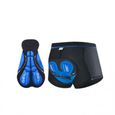 루체트리 이너웨어 남성용 사이클 메쉬 쿠션 팬츠 자전거 라이딩 속바지 실리콘 패드 블루블랙 3XL 언더웨어