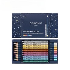 까렌다쉬 색연필 믹스 미디어 메탈 세트 10컬러 세트 CC3000-024 크리스마스선물