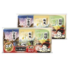 Hakugen Earth 白元 美好溫泉之旅 嚴選濁湯 16種香氣 48入, 2個, 1.2kg