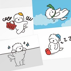 덕플러스문구 달봉이 7종 엽서 postcard, 6 달봉이 뜀틀, 6 달봉이 뜀틀, 없음