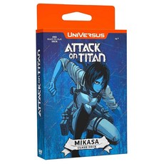 UniVersus Attack 온 Titan: Battle for Humanity - Clash 데크 Mikasa 레디 투 플레이 캐릭터 덱 덱 빌딩 수집용 카드 게임 AO, UniVersus Attack 온 Titan: Batt