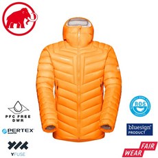MAMMUT 男 BroadPeakINHooded 防潑水連帽羽絨外套