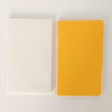 부적 종이 노랑 노란 종이 부적붓 경면주사 한지, 부적종이 노랑 소(15센치)