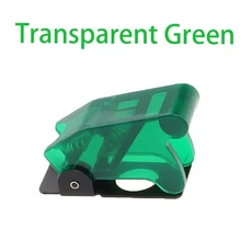 와이어 스위치 자동차 보트 조명 LED 토글 스위치 안전 항공기 플립 업 커버 가드 블루 그린 옐로우 화이, 07 Green switch w lid