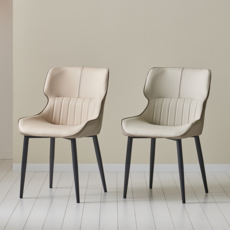 [당일발송] 제나 식탁의자 디자인 체어 1개 색상변경 구매가능, 그레이