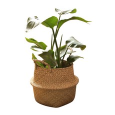 코드86 인테리어 라탄바구니 화분커버 왕골 해초 바구니 7size, 1개