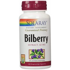 SOLARAY 黑果越橘萃取膠囊 42mg, 1個, 120 件