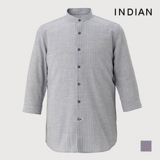 인디안 INDIAN 써커 스트라이프 7부셔츠_MIUNLYM2461