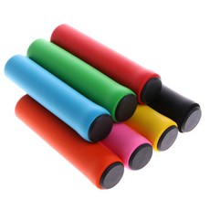 자전거 쿠션 핸들 그립 바엔드 스펀지 미끄럼 방지 손잡이 커버 PP-10007, 블랙(10007-1), 1개