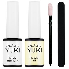 유키 큐티클리무버 오일 푸셔 케어 세트, 1개, 5ml