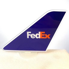 RBF絕版 Fedex 塑膠飛機尾翼 12x16cm 模型收藏, 1個