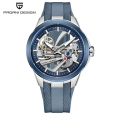 PAGANI DESIGN 남성호환 속이 빈 자동 식 시계 럭셔리 사파이어 글래스 스테인레스 스틸 스포츠 Montre H