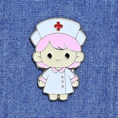 BE1422 따뜻한 위로를 전하는 핑크 간호사 뱃지