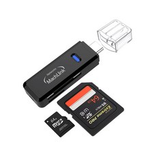 USB3.1 Type-C SD/MicroSD 카드리더기 ML-R32C3, 1개