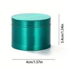 1.6/2 인치 금속 허브 분쇄기 수동 담배 스파이스 밀 고추 분쇄기 담배 원시 잔디 분쇄, 흰색