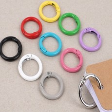 원형 카드링 24mm 메탈키링, 실버