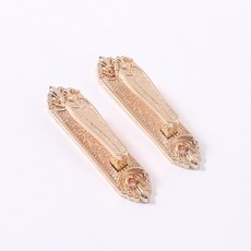 유럽풍 패션 아연 합금 T자 후크 벽 후크 벽 후크 고정 커튼 액세서리 모두 적용, 황금 (하나 가격), 1개